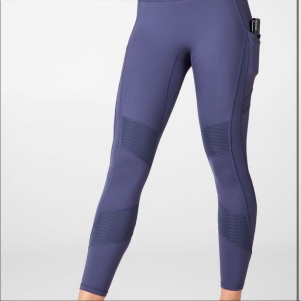 EUC high waisted moto legging